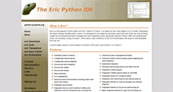 Desktop Screenshot of eric-ide.python-projects.org