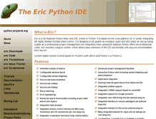 Tablet Screenshot of eric-ide.python-projects.org
